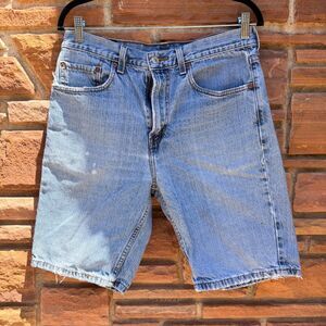 Levi’s 505 Denim Shorts Men’s 32 Blue Jean Shorts Regular Fit Zip Fly Cotton